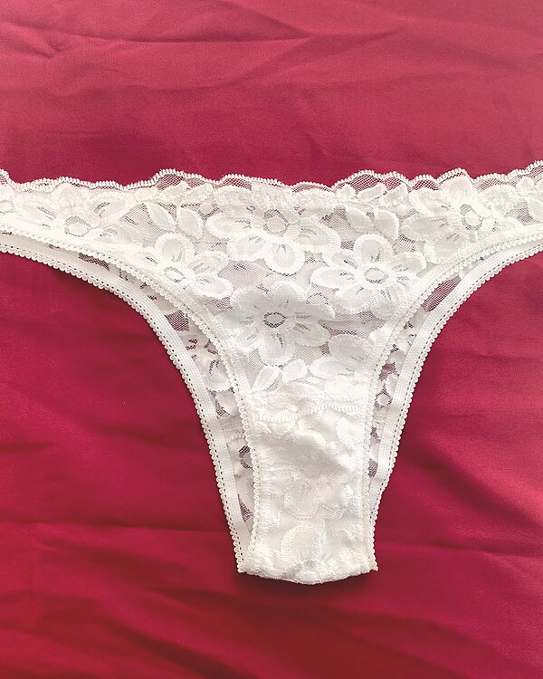 slip bianco di pizzo